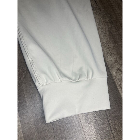Old Navy Active Powersoft Jogger Pants L Cream High Rise Pockets Ribbed Co Dry - Picture 8 of 10